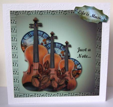 Male Card Just a Note -  by Margaret McCartney