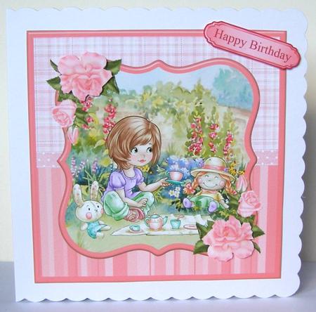 Picnic in the Garden Topper & Decoupage by Margaret McCartney