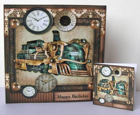 Petit Card Locomotive Male by Margaret McCartney
