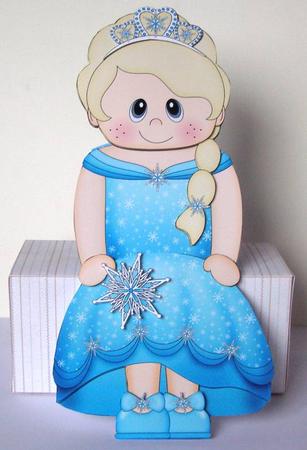 3D on the Shelf Card Kit - Little Ice Princess Krystal by Margaret McCartney