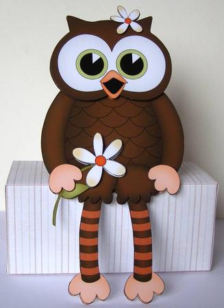 3D on the Shelf Card Kit - Little Hoot Owl by Margaret McCartney
