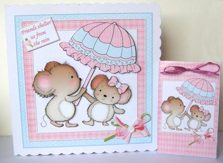 8x8 Friends Shelter Us from the Rain 2 Mini Kit by Margaret McCartney