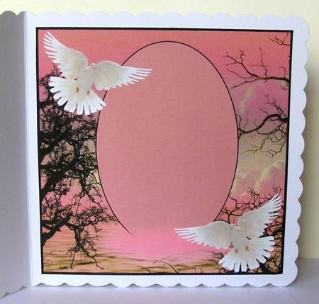 Scenic Doves Pink Insert by Margaret McCartney