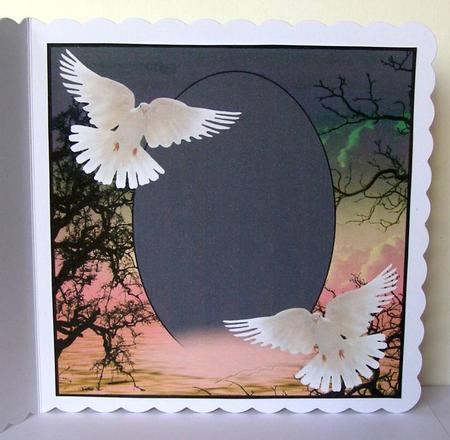 Scenic Doves Grey Sky Insert by Margaret McCartney