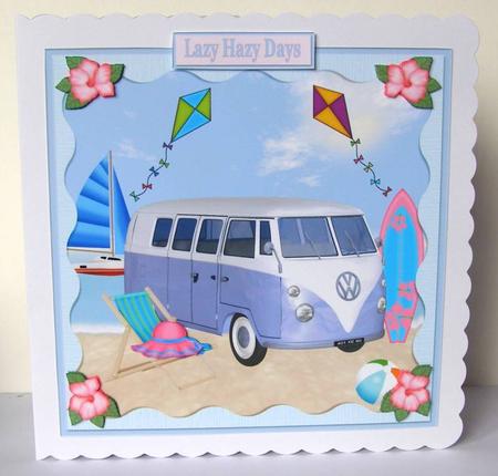 Day at the Beach Decoupage Topper 1 by Margaret McCartney