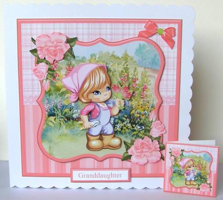 Molly in the Garden Mini Kit & Decoupage by Margaret McCartney