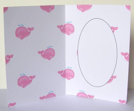 Gingham Whale Pink Insert by Margaret McCartney
