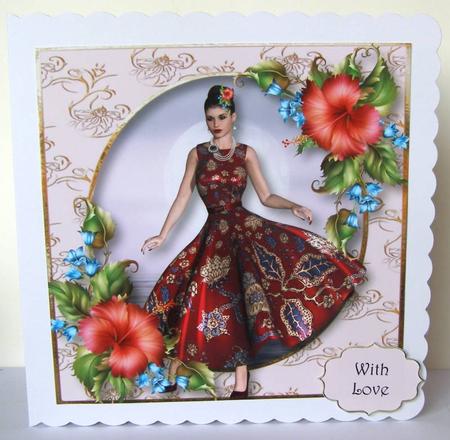 Fashionably Florale 8x8 Quick Topper by Margaret McCartney