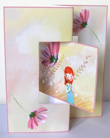 Little Girl Holding a Flower , Especially for You by Margaret McCartney