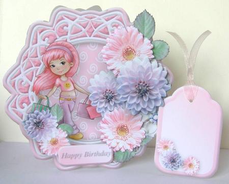 Retail Therapy Fancy Hexagon Card Mini Kit by Margaret McCartney