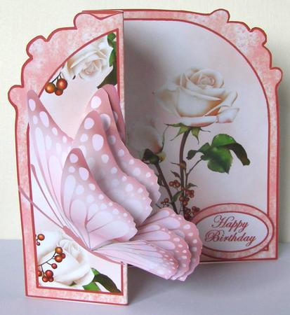 Fold Back Butterfly Kit - Roseberry Blush by Margaret McCartney