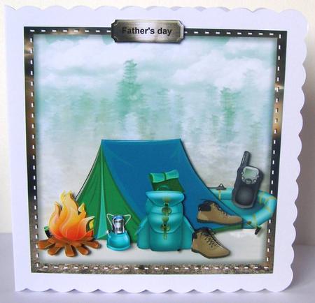 Male Card Outdoor Camping 2 by Margaret McCartney