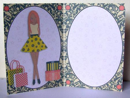 Teen Girl Ethnic Red Head Boxes & Bags in Yellow A5 Insert by Margaret McCartney