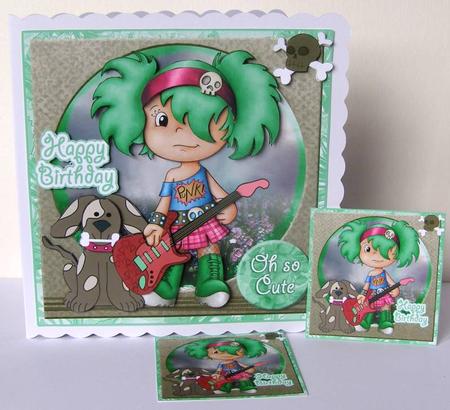 Mini Kit- Little Miss Punk- Oh So Cute #4 by Margaret McCartney