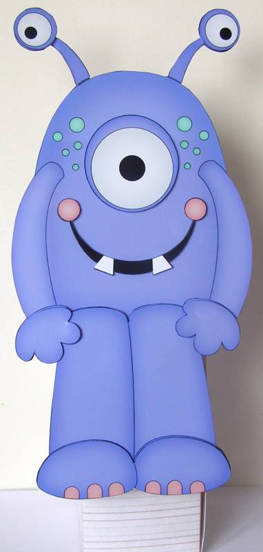 3D on the Shelf Card Kit - My Little Monster Bubba by Margaret McCartney