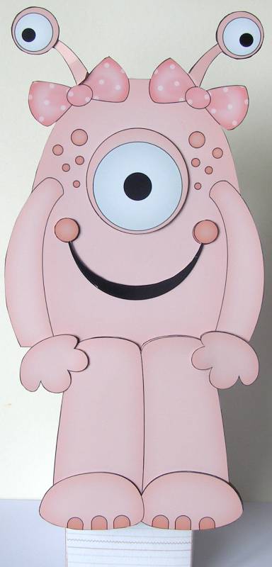 3D on the Shelf Card Kit - My Little Monster Candy by Margaret McCartney