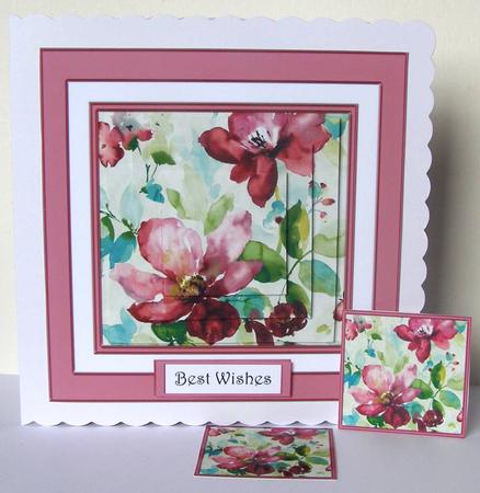 Watercolour Floral in Purple Mini Kit by Margaret McCartney