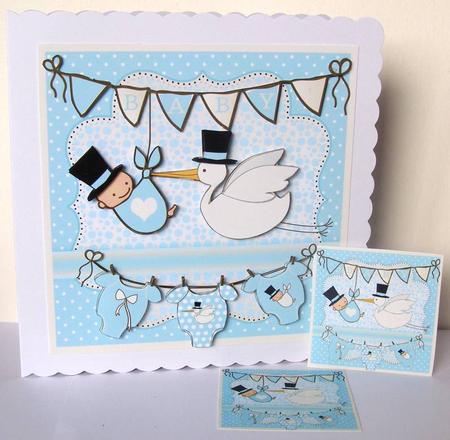 A Baby Boy Mini Card Kit by Margaret McCartney