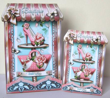 Boutique for Ladies Shaped Card by Margaret McCartney