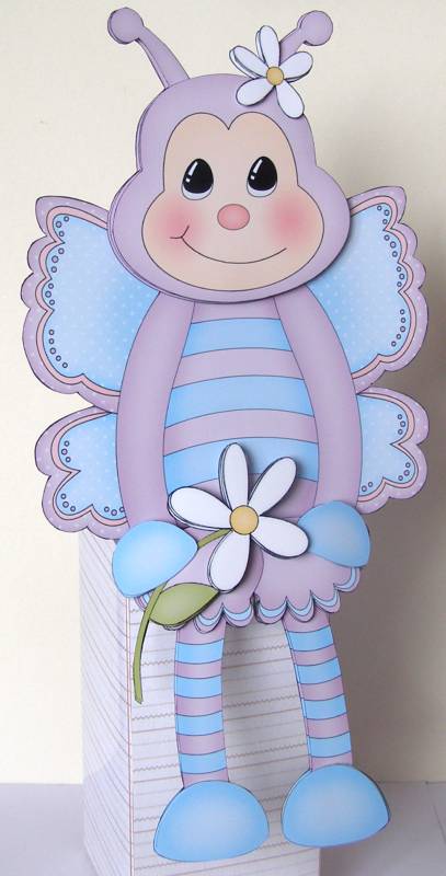 3D on the Shelf Card Kit - Blinky the Butterfly by Margaret McCartney