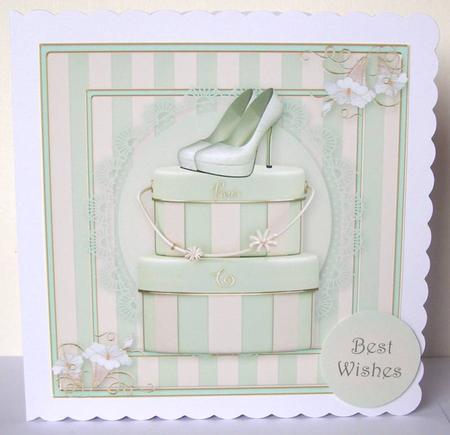 Paris Chic Hatboxes & Shoes 8x8 Quick Topper by Margaret McCartney
