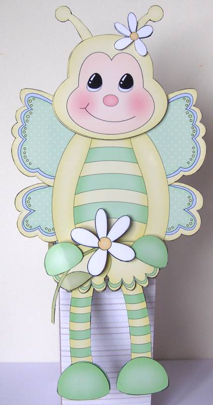 3D on the Shelf Card Kit - Dizzy the Butterfly by Margaret McCartney