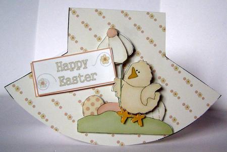 Easter Chick Wobble Card by Margaret McCartney