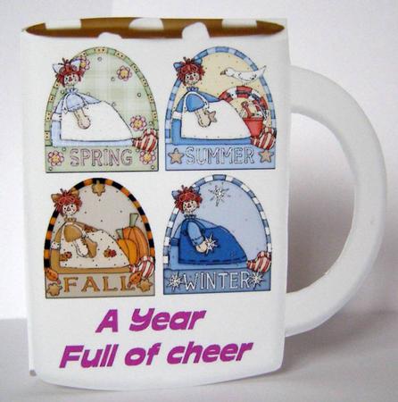 A Year Full of Cheer Mug Shaped Card by Margaret McCartney