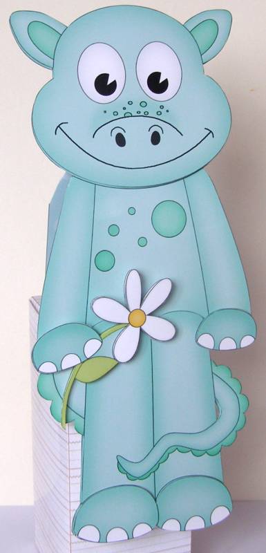 3D on the Shelf Card Kit - Little Dinosaur Deke by Margaret McCartney