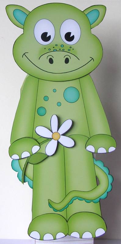 3D on the Shelf Card Kit - Little Dinosaur Denis by Margaret McCartney