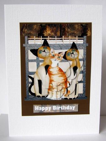 Cats All Over Pyramid by Margaret McCartney