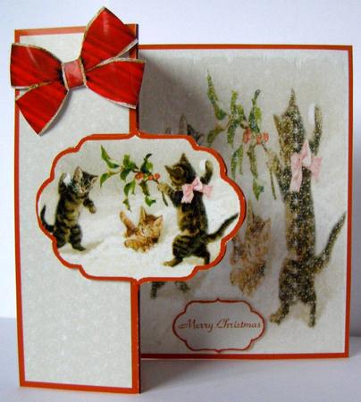 Christmas Kittens at Play by Margaret McCartney