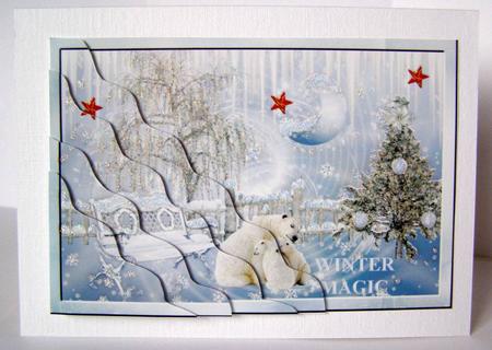A Magical Christmas Wavy Corner Stacker by Margaret McCartney