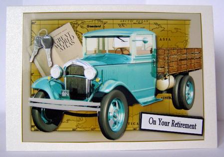 Truck on Map with Atlas and Sentiments by Margaret McCartney