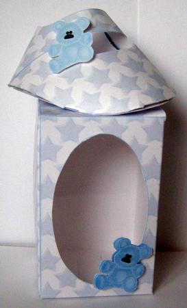 Blue Stars & Teddy Baby Shoe & Box Kit by Margaret McCartney