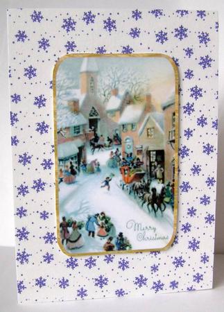 Purple Snowflake Backing Paper by Margaret McCartney