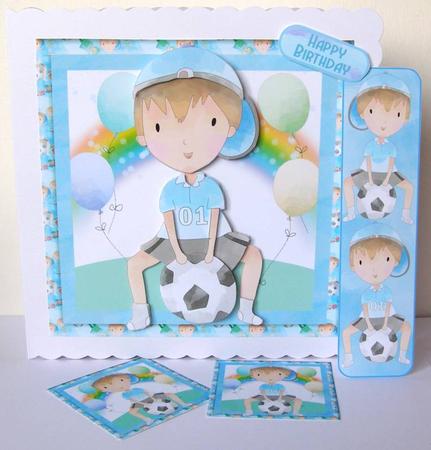 Football Star Watercolor, Mini Card Kit by Margaret McCartney
