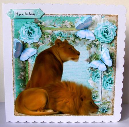 The Lions Card Front Kit by Margaret McCartney