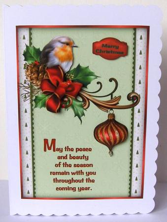Robin with a Bow and Bubble Sbs by Margaret McCartney