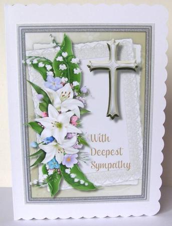 Beautiful Floral Sympathy 4, with Verse by Margaret McCartney