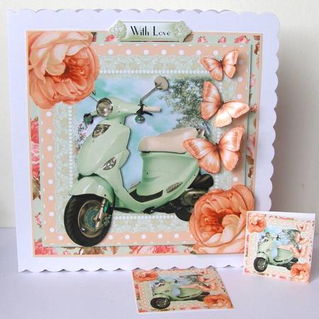 The Moped Card Front Kit by Margaret McCartney