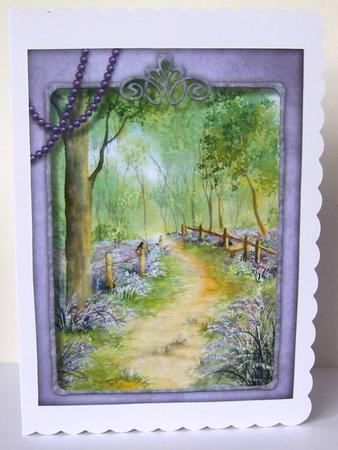 Beautiful Bluebell Woods with Verse  by Margaret McCartney