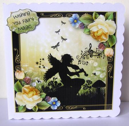 Fairy Music at Dawn - 7x7 by Margaret McCartney