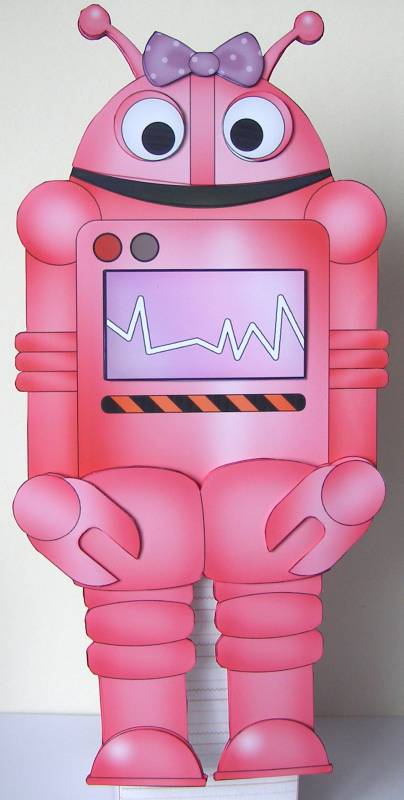 3D on the Shelf Card Kit - Little Robot Data by Margaret McCartney