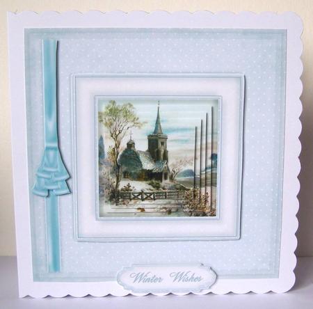 A Christmas Dream 8" Square Card Pyramage Mini-kit by Margaret McCartney