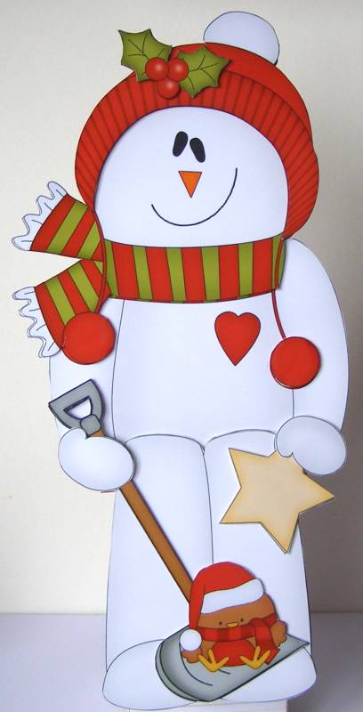 3D on the Shelf Card Kit - Christmas Snowman Rio by Margaret McCartney