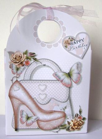 Pink Shoes & Handbag Large Gift Bag by Margaret McCartney