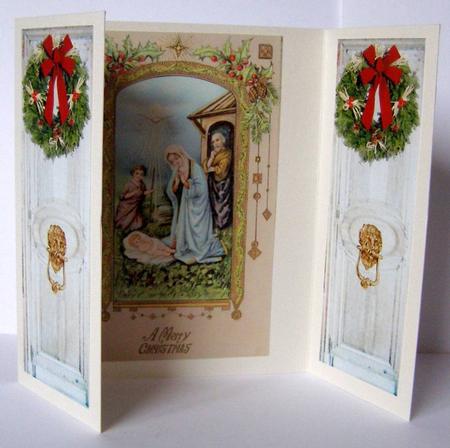 In the Manger Thru the Door Gatefold by Margaret McCartney