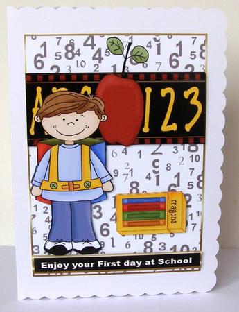 First Day at School Boy by Margaret McCartney