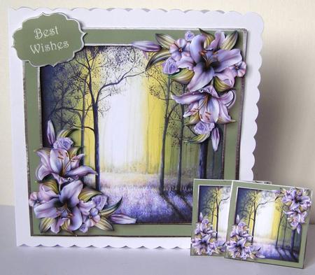 The Forest Morning with Wynter Lilies by Margaret McCartney